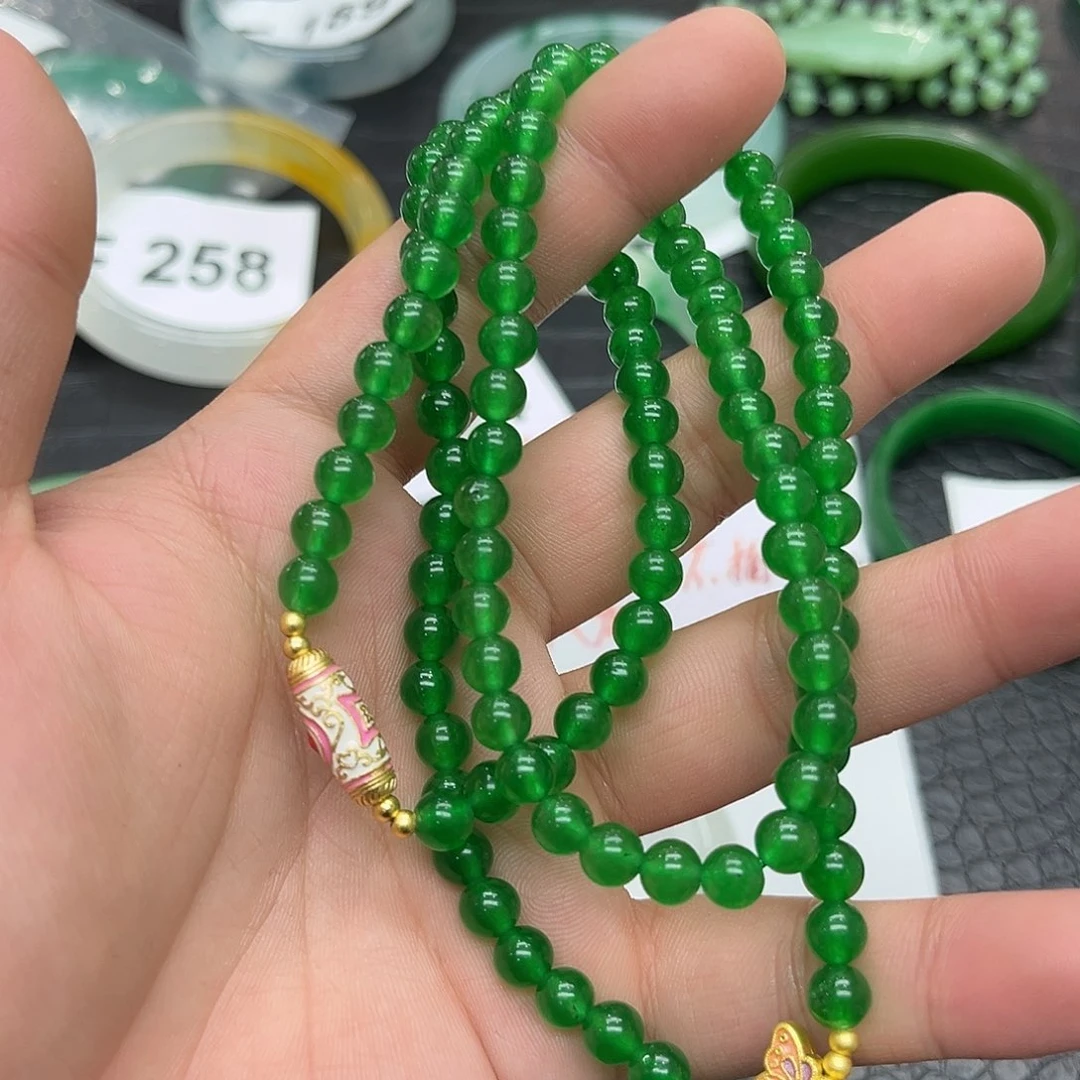 翡翠手镯未镶嵌项链