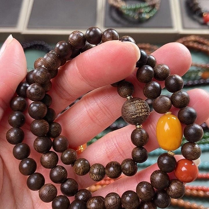 沉香手串红土沉香手串0.6