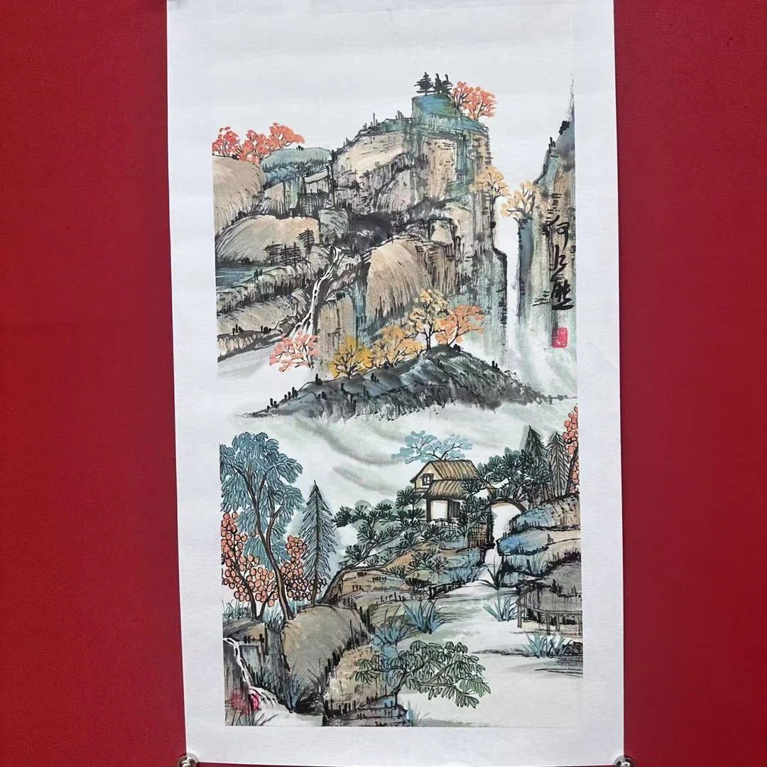 【国画】何老师山水作品 二平尺 （八）