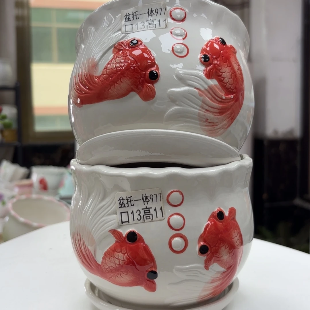 @夏西陶瓷花盆@@5977