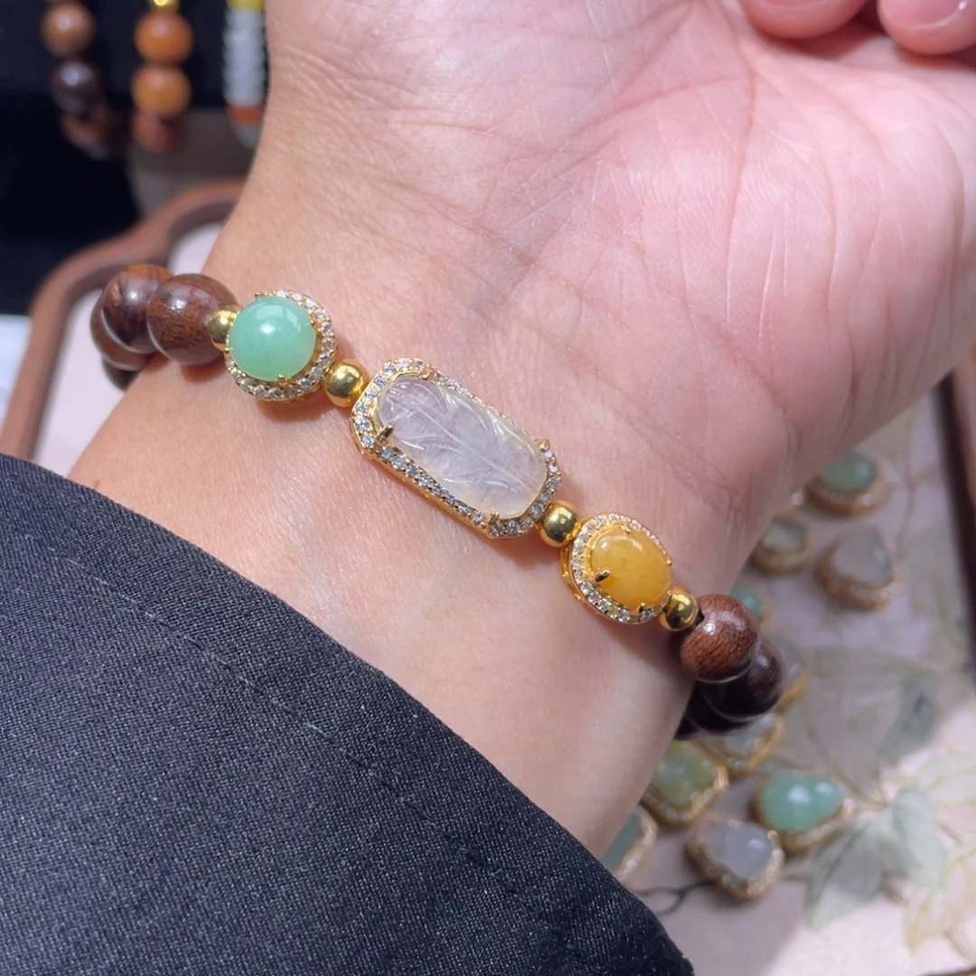 翡翠银S925镶嵌颈饰