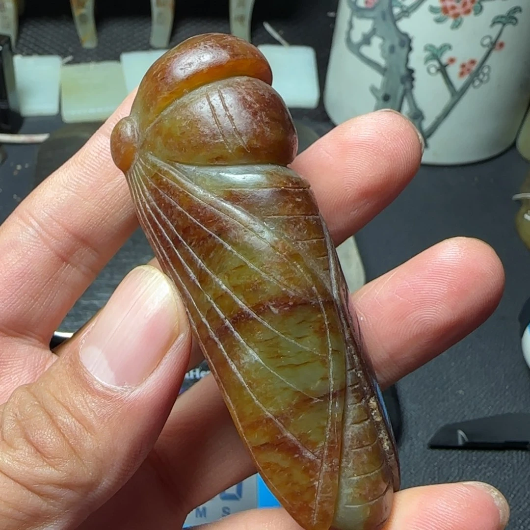 和田玉未镶嵌把件