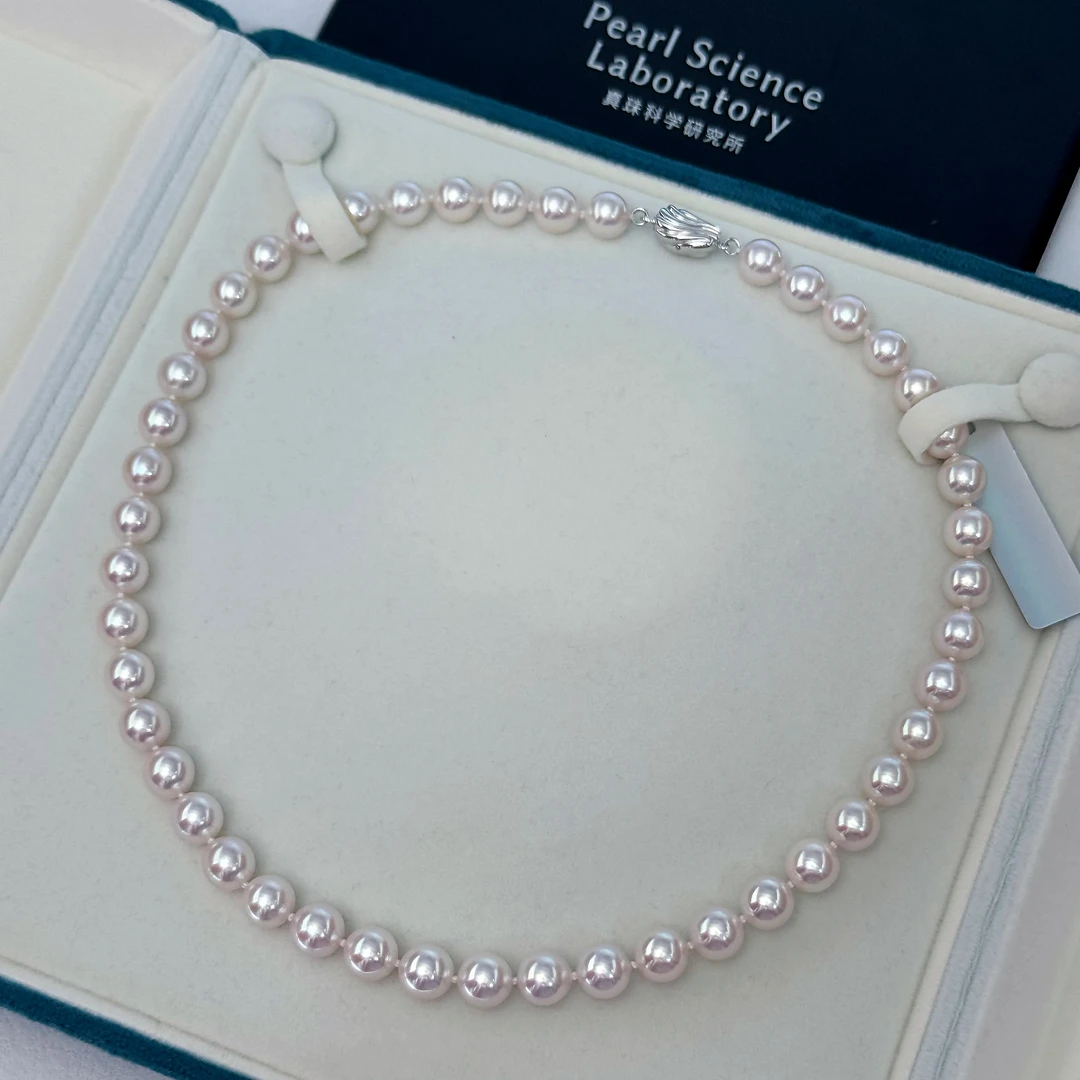 【小彤专属】【樱花绚烂】akoya日本真科研rose大证珍珠满串RY8171