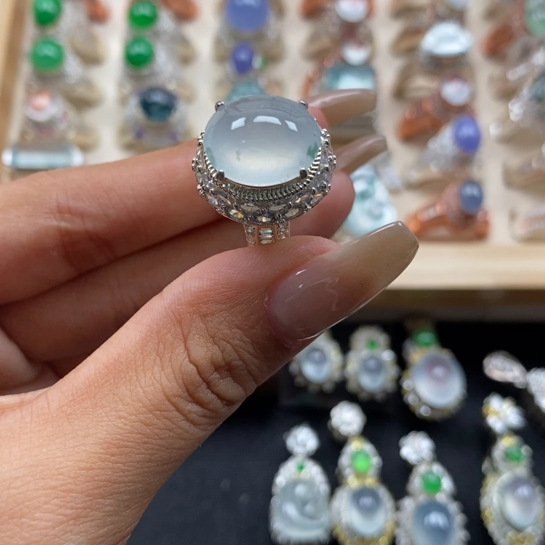 翡翠裸石缅甸天然a货翡翠