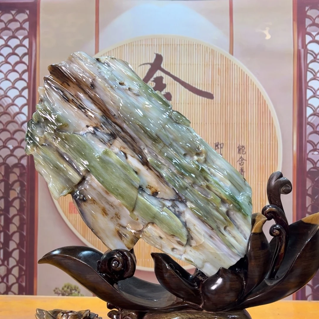 硅化玉（树化玉）未镶嵌摆件