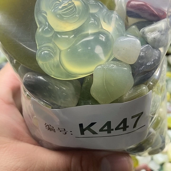 岫玉鱼缸石未镶嵌