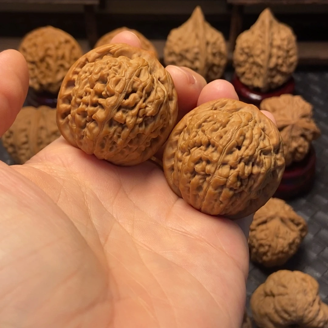 文玩核桃把件全品莲花38