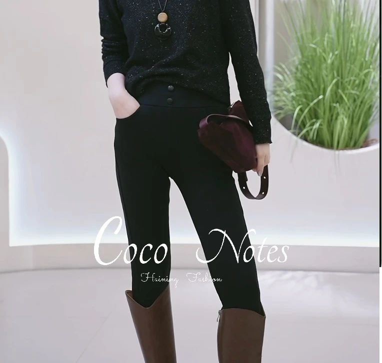 COCO NOTES【蚕丝小黑裤】板娘热推莱塞尔八防显瘦春款小黑裤25001