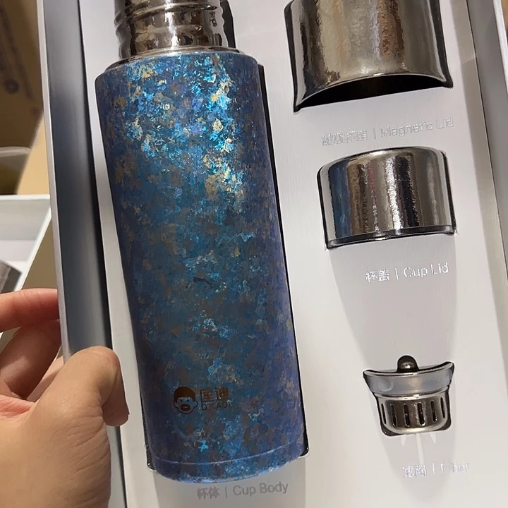 匡迪保温杯蓝色450450450蓝色纯钛