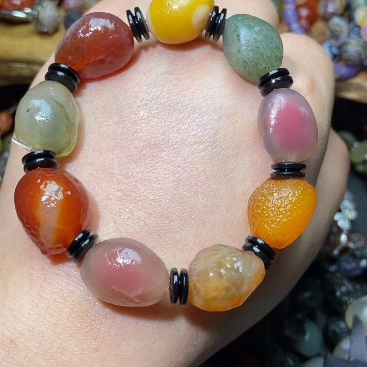 玛瑙/玉髓合金手链