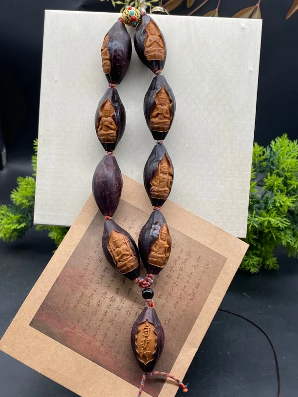 紫皮橄榄生肖守护神手持尺寸1.7文玩手串最后一条放福利一物一图