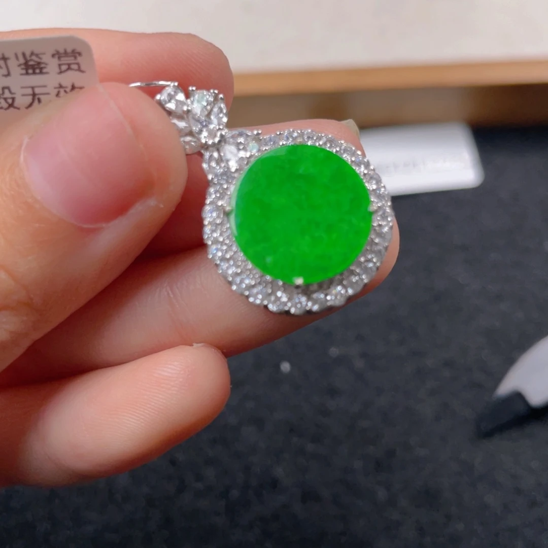 翡翠颈饰银S925镶嵌h h j j j