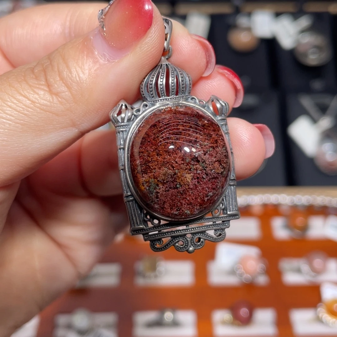 智***涵银S925镶嵌颈饰水晶