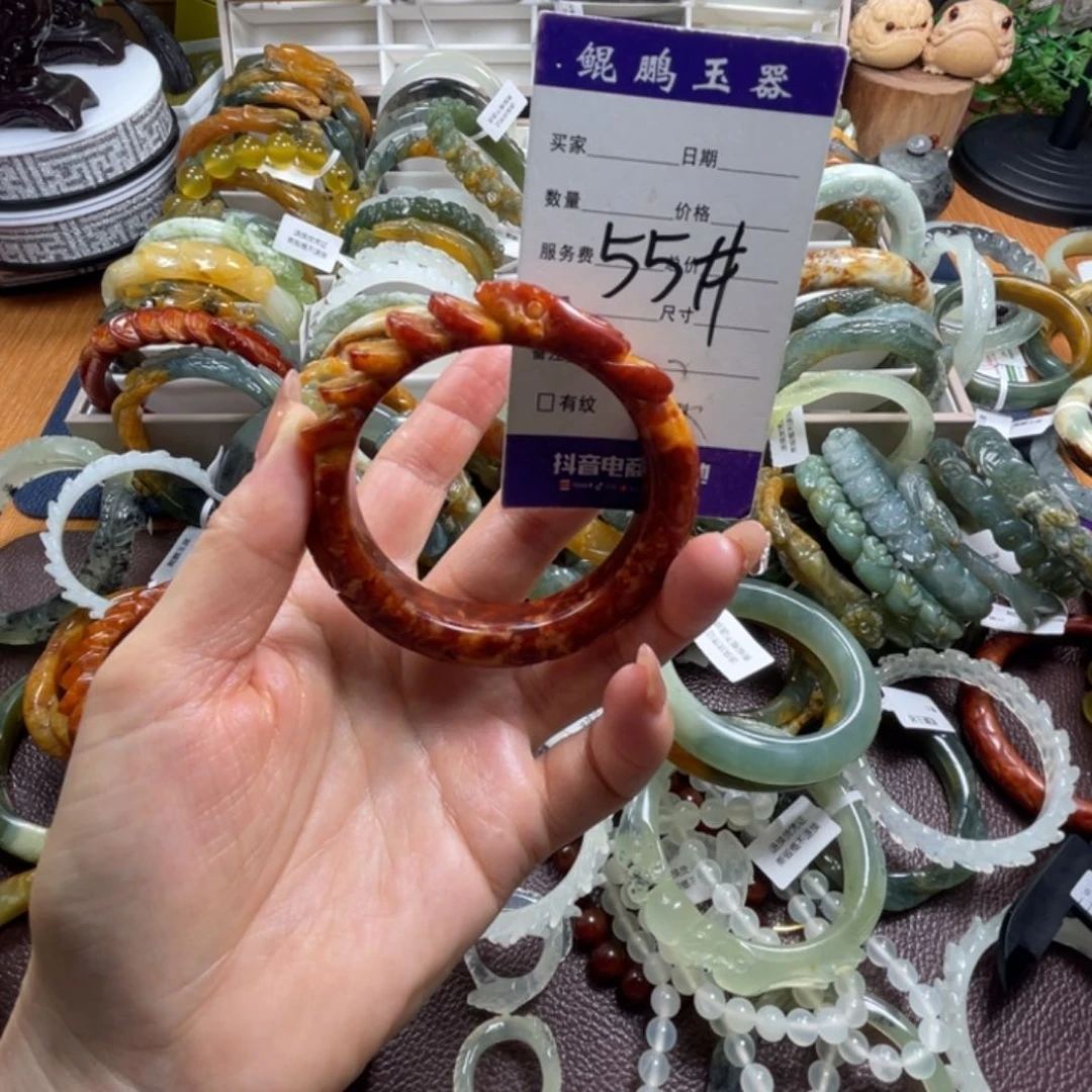 未镶嵌蛇纹石玉手镯