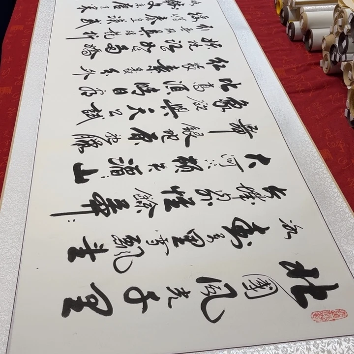 书法北国卷轴李保军205✖️55左右