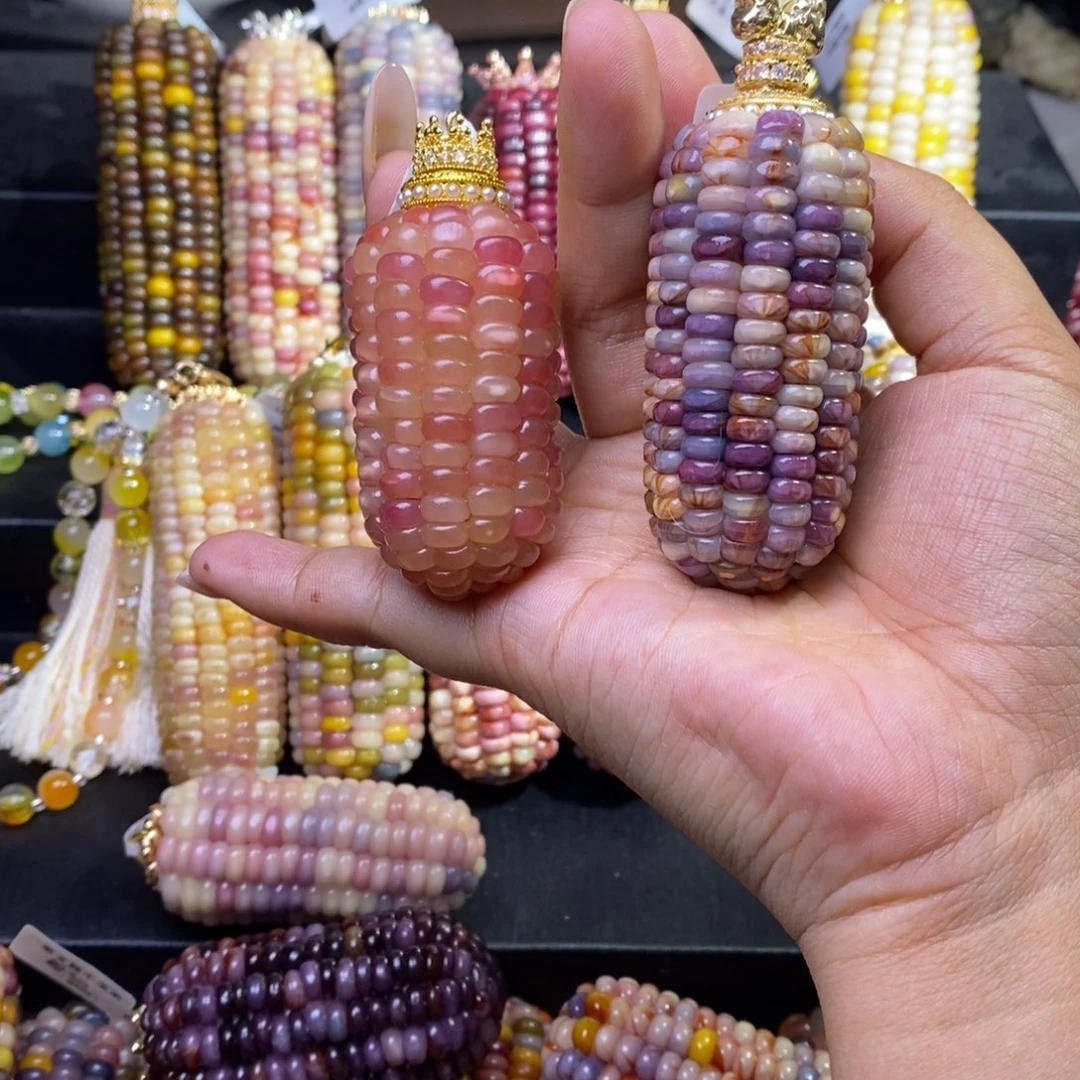 玉走**儿文玩玉米高货粉果冻