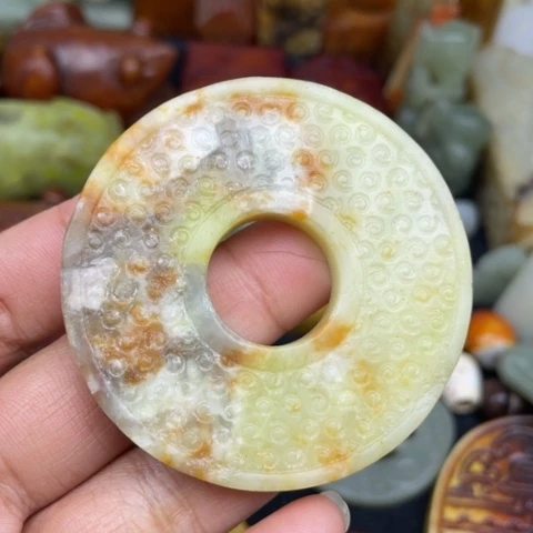 蛇纹石玉未镶嵌颈饰17