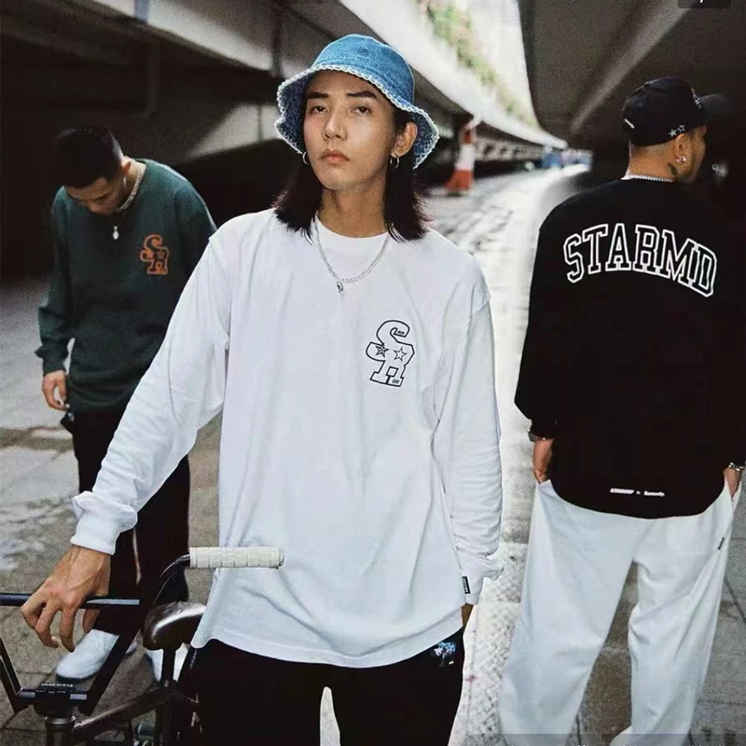 【Franklin】潮牌  STA x RMD 春秋SR国潮情侣款长袖