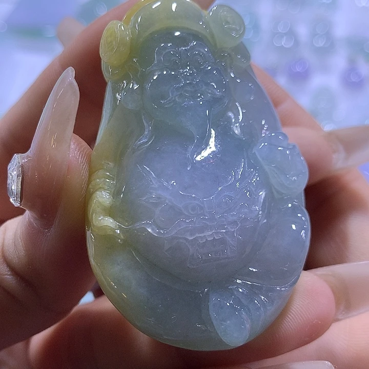 翡翠未镶嵌颈饰天然翡翠A货吊坠