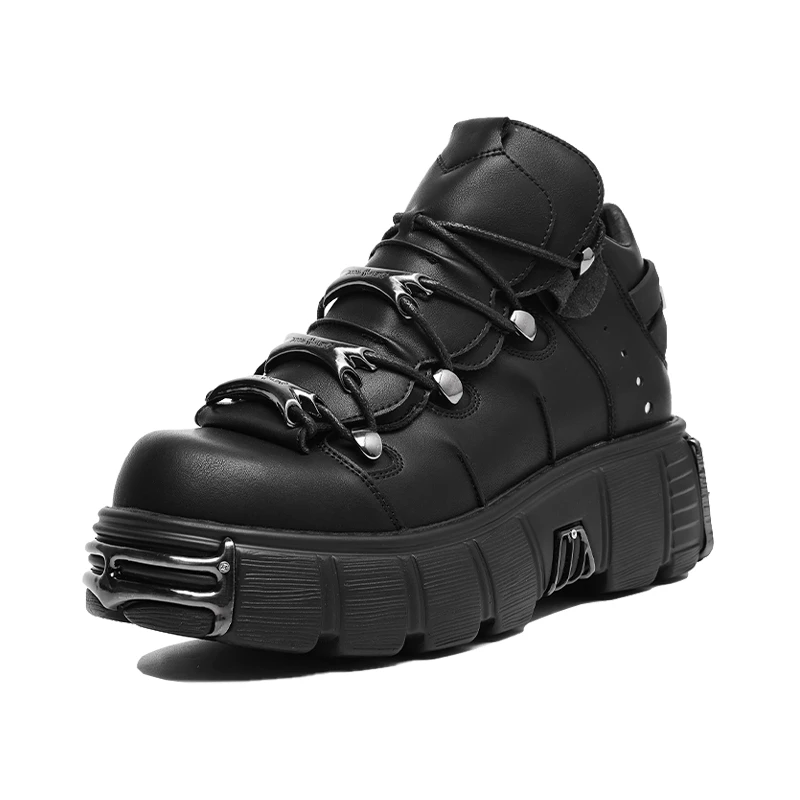 [魂系]春季男士时尚厚底系带潮流老爹鞋-H1377