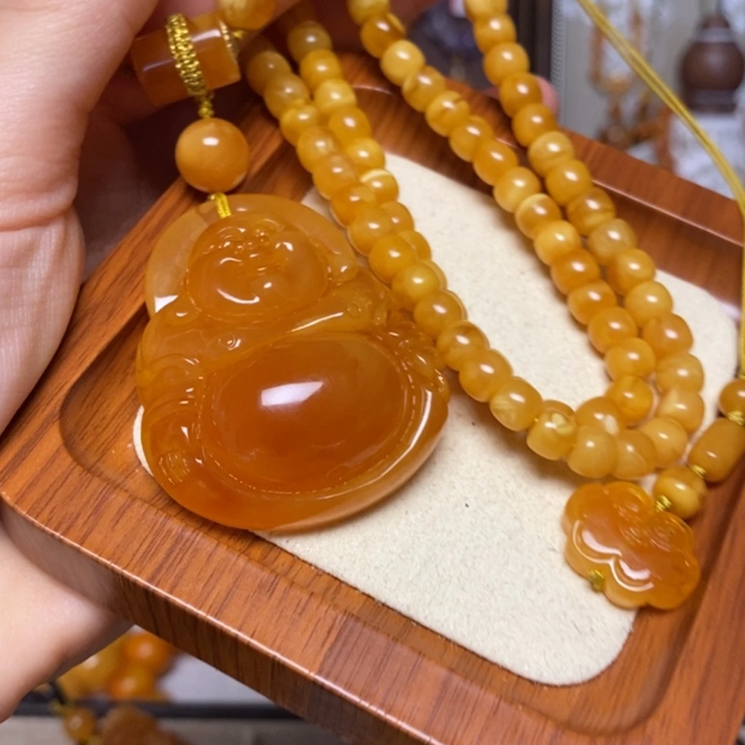 【闪购商品】蜜蜡颈饰未镶嵌项链