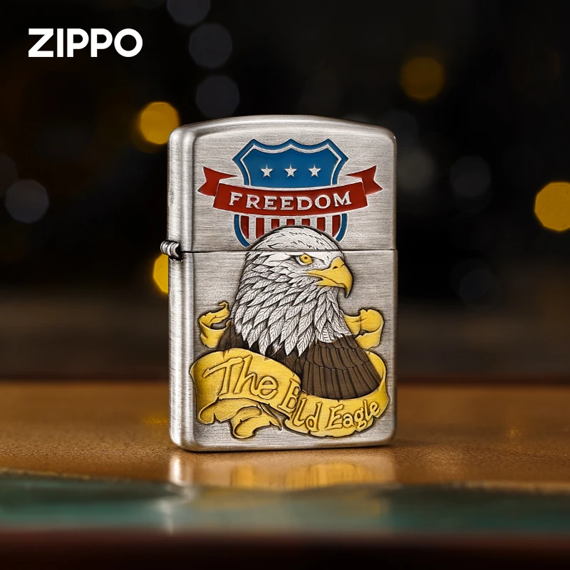 ZIPPO/之宝打火机熏银哈雷66号公路防风个性男士送礼DYH1X1