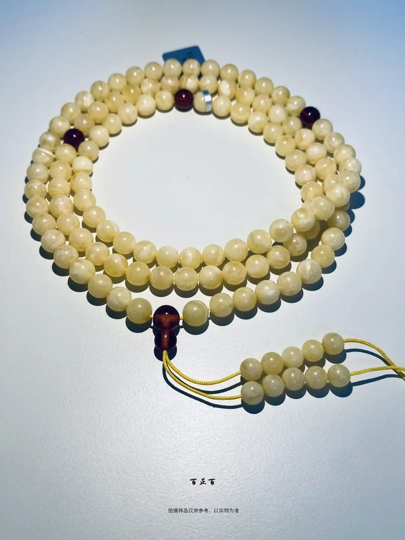 百正百 蜜蜡108项链6088