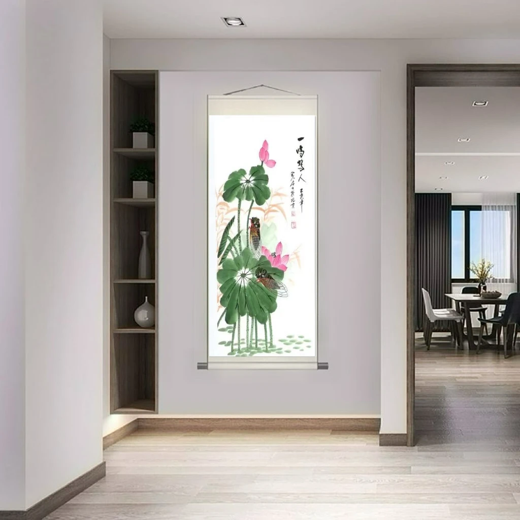 《一鸣惊人》150*55客厅书房茶室办公室现代国风装饰画