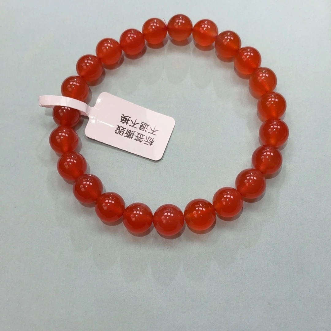 南红玛瑙未镶嵌原矿保山南红冰红手串卡8+