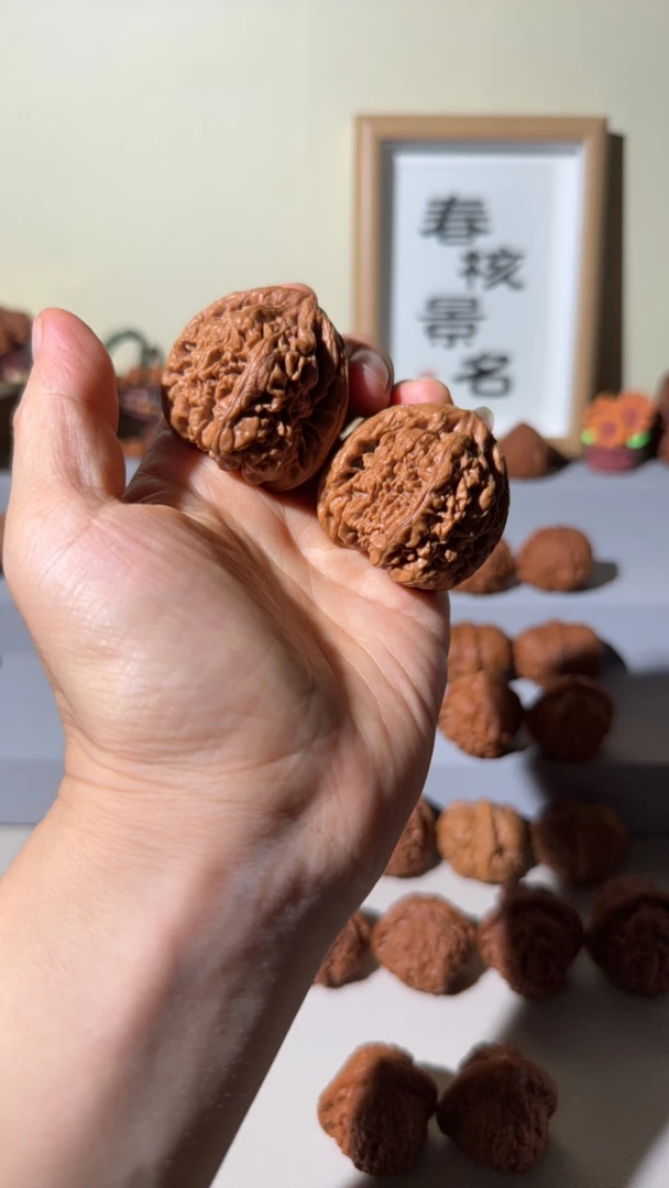 文玩核桃把件，核尊原树41全品无修