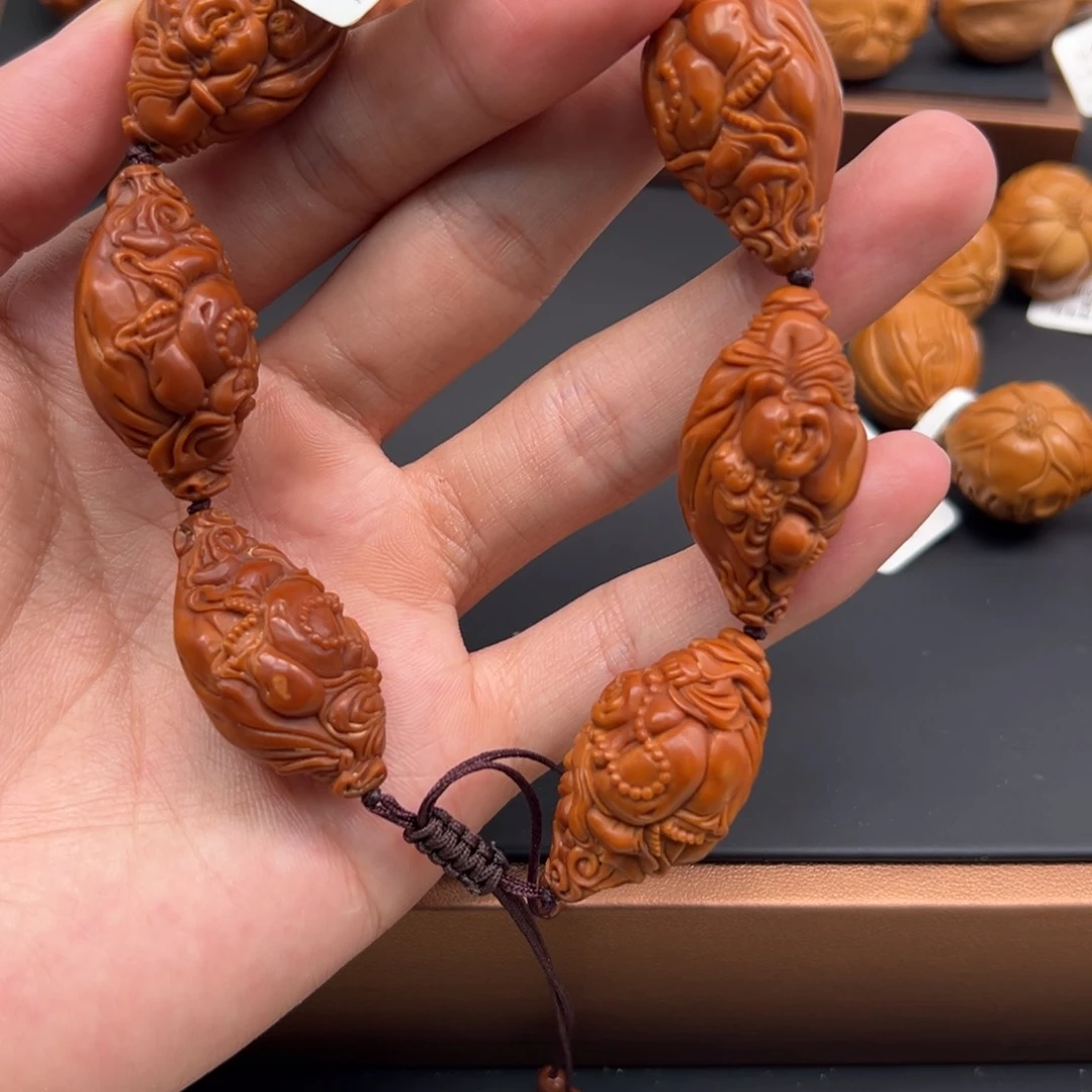 橄榄核手串/手链黎**哈布袋弥勒