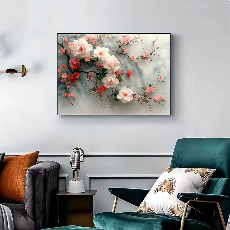 DB07客厅轻奢简约手工晶瓷现代电表箱装饰画时尚艺术微喷