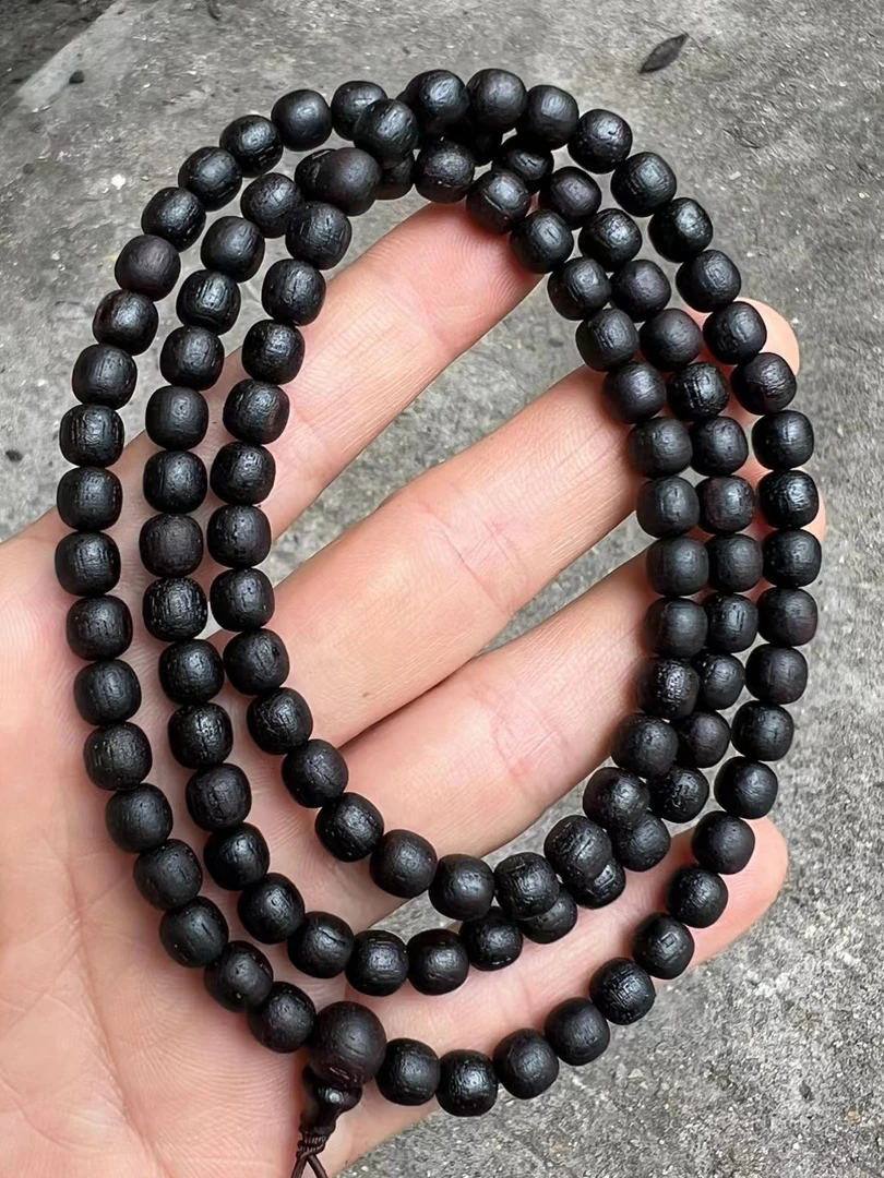 缅甸小叶降真香 0.6✖️108老型珠 全黑软 油椰奶香