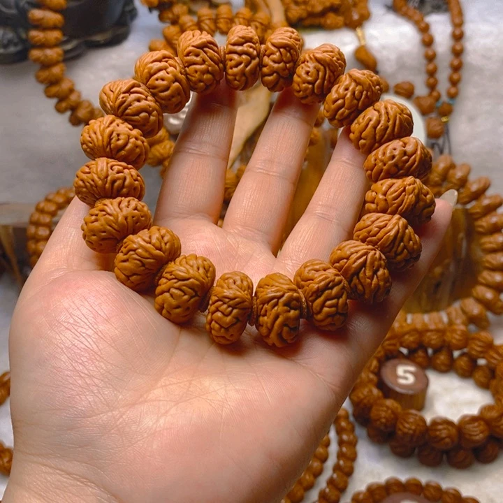 桃核手串金鱼肚单圈