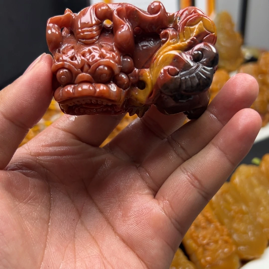 石英质玉（黄龙玉）未镶嵌多样性发货，发其一
