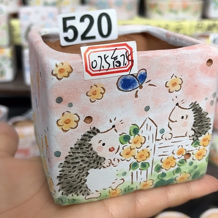 红陶瑕疵手工多肉植物花盆