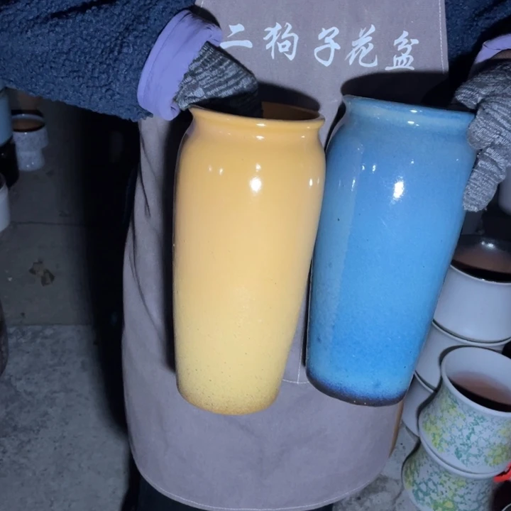 花盆紫砂口13高32瑕疵瑕疵