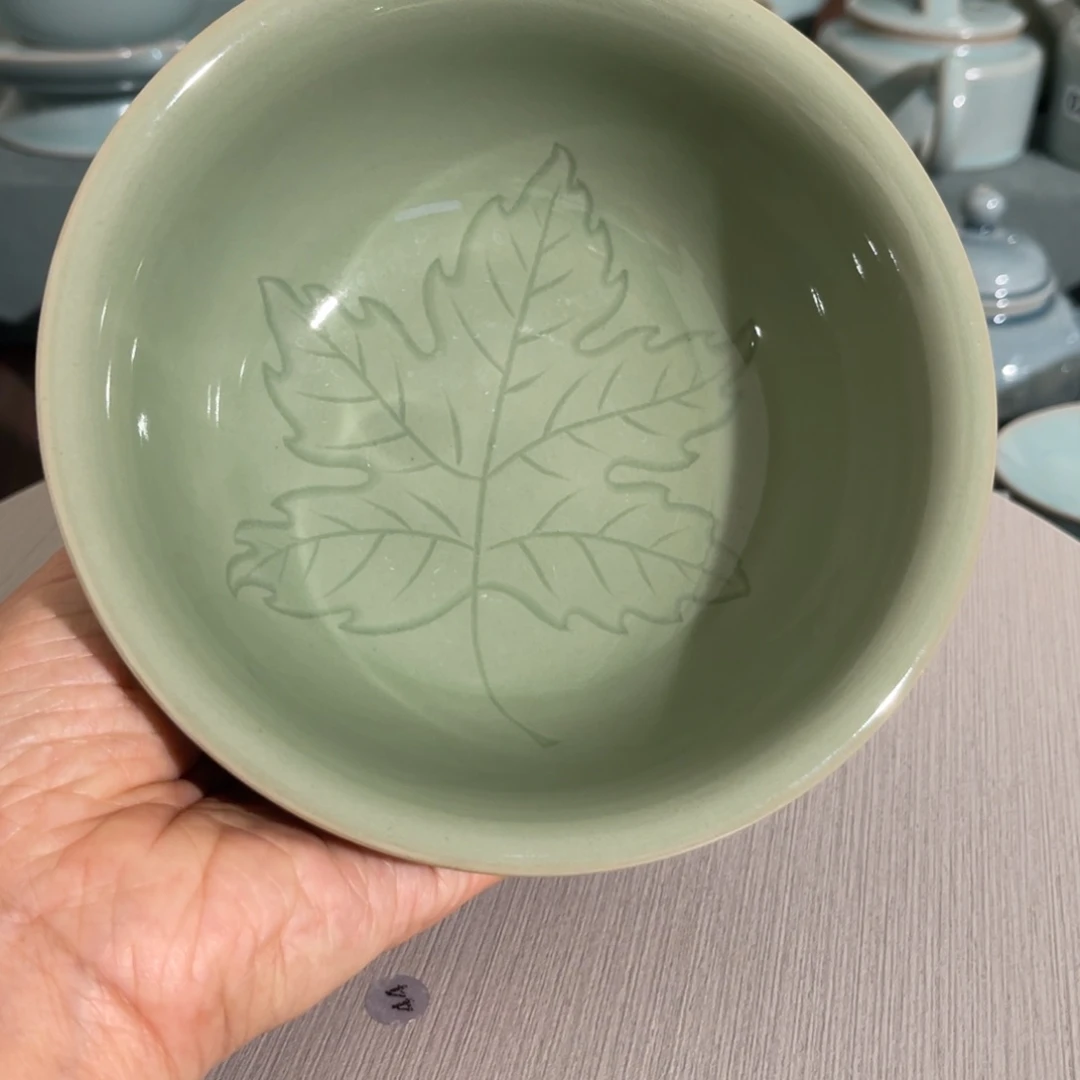 杯子汝州豆绿手工制作啊啊啊