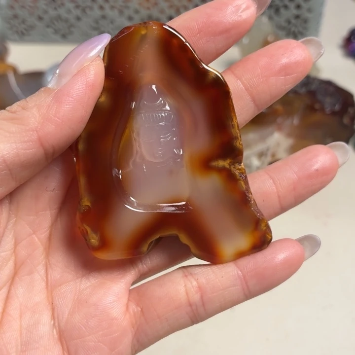 玛瑙/玉髓未镶嵌吊坠(不含链)