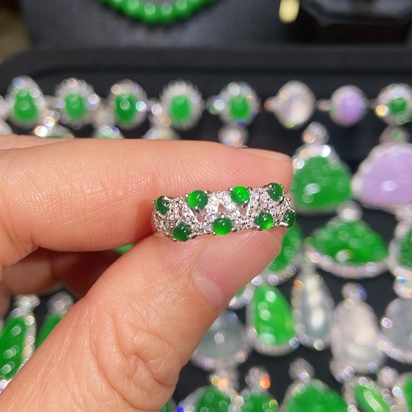 【闪购商品】翡翠戒指未镶嵌天然翡翠