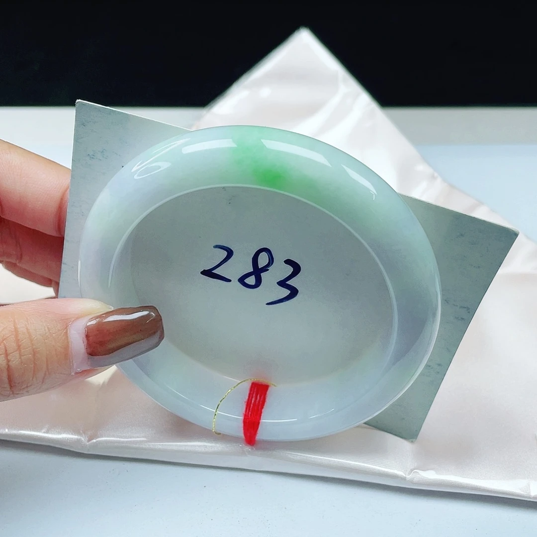 翡翠未镶嵌手镯 正圈57+