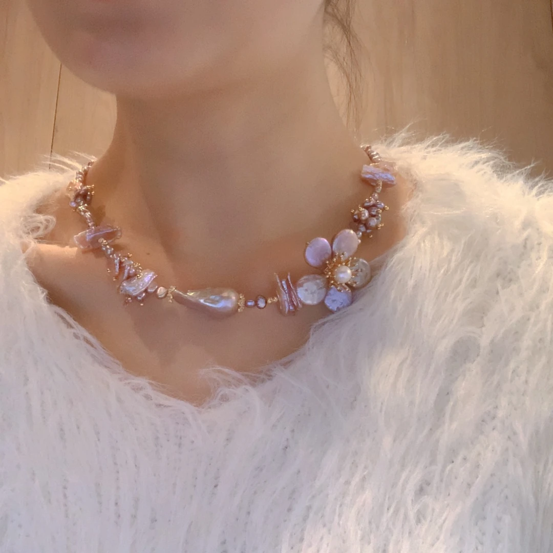 淡水珍珠耳饰 银S925镶嵌