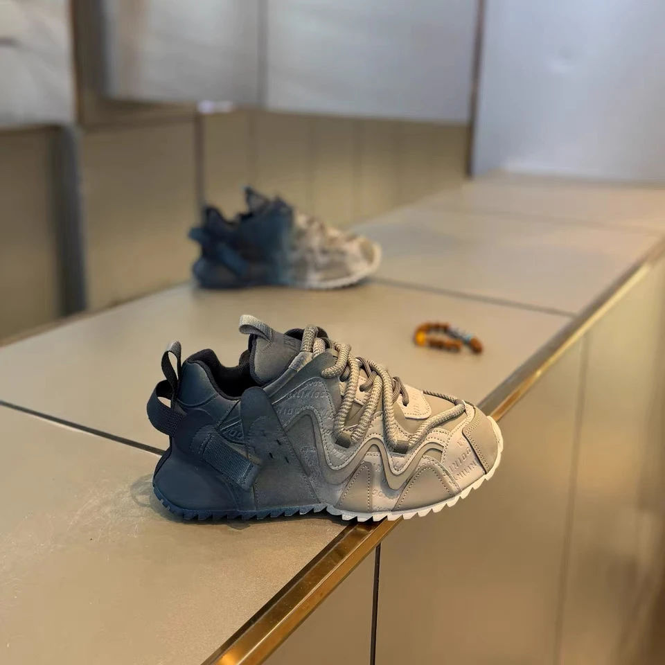 潮牌男鞋2026新款小众厚底增高运动休闲鞋男士潮流百搭阿甘老爹鞋