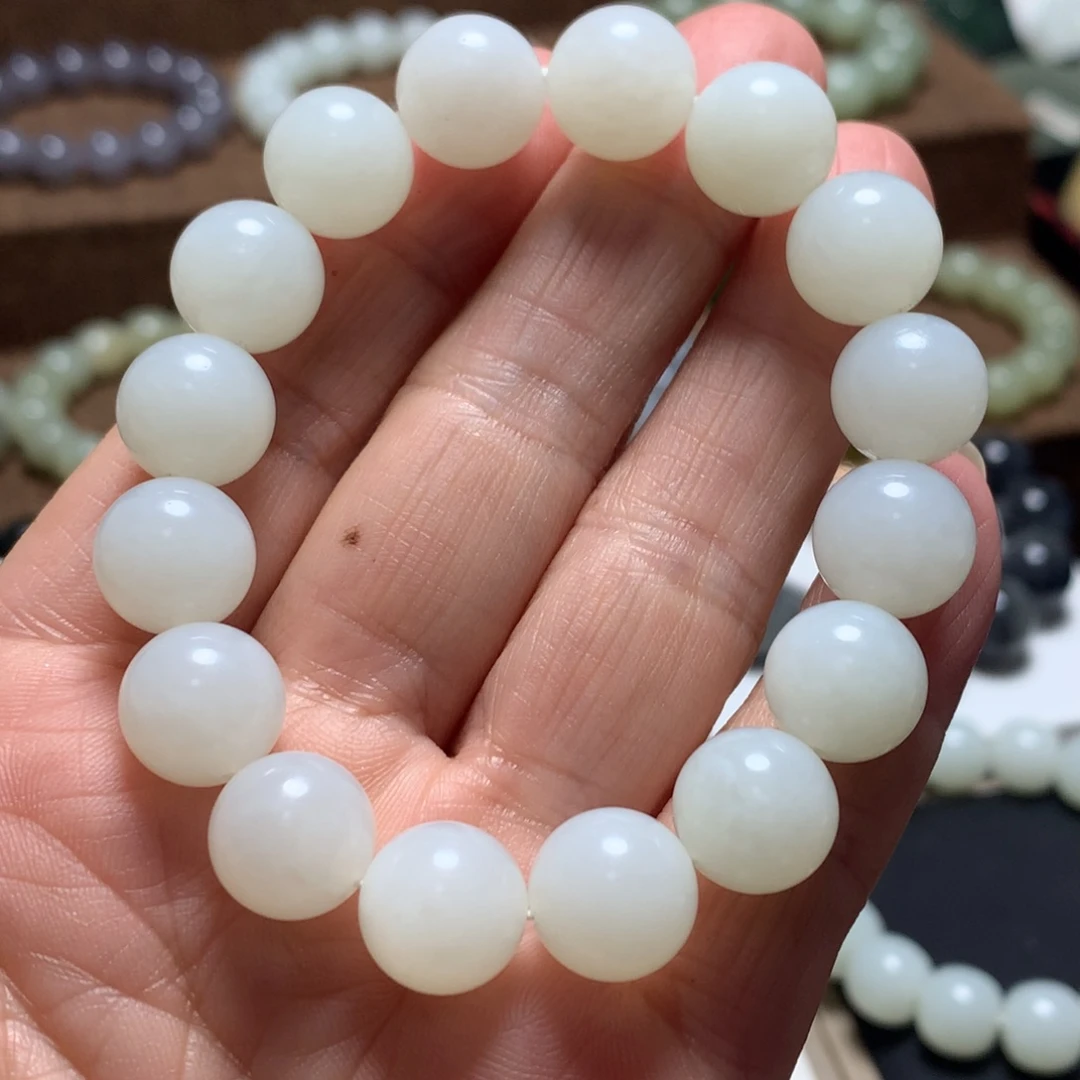 和田玉未镶嵌手链