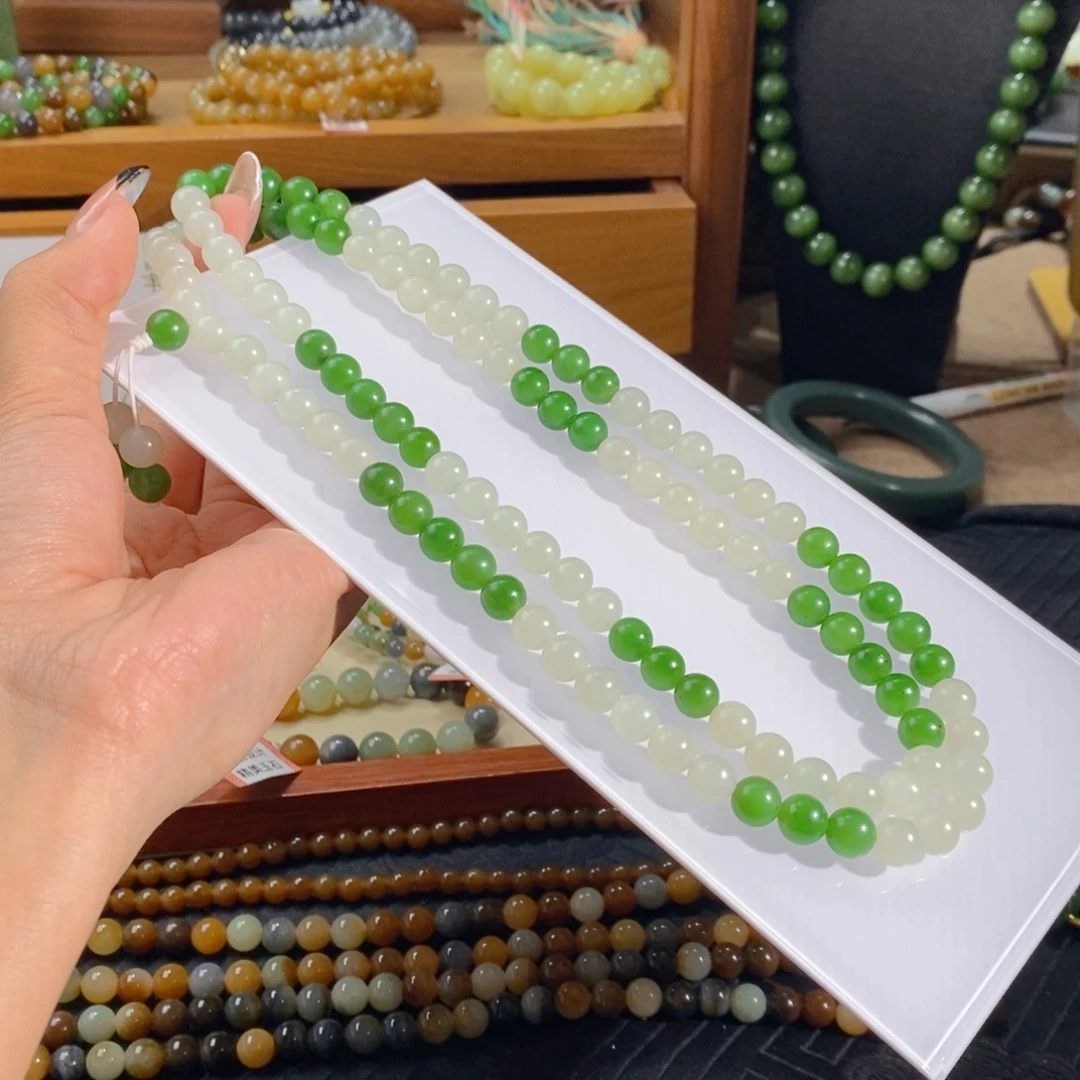 和田玉未镶嵌手链