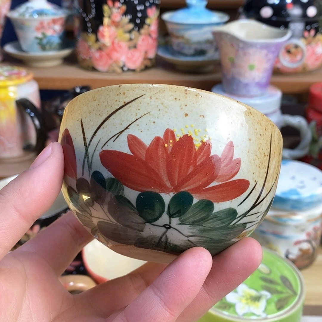 瓷片手绘陶瓷超赞的
