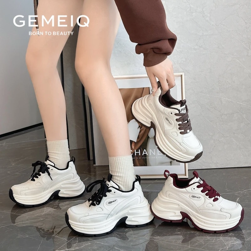 戈美其2024冬网红加绒老爹鞋时尚百搭厚底ins韩版秋冬195668799
