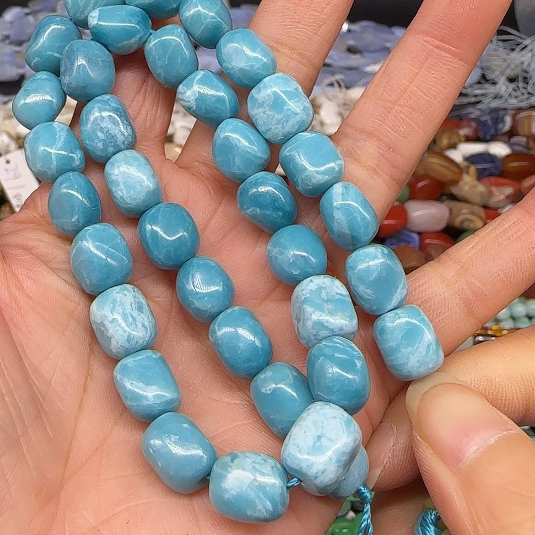 玛瑙/玉髓合金珠宝半成品拉力玛磷灰8-10mm一条