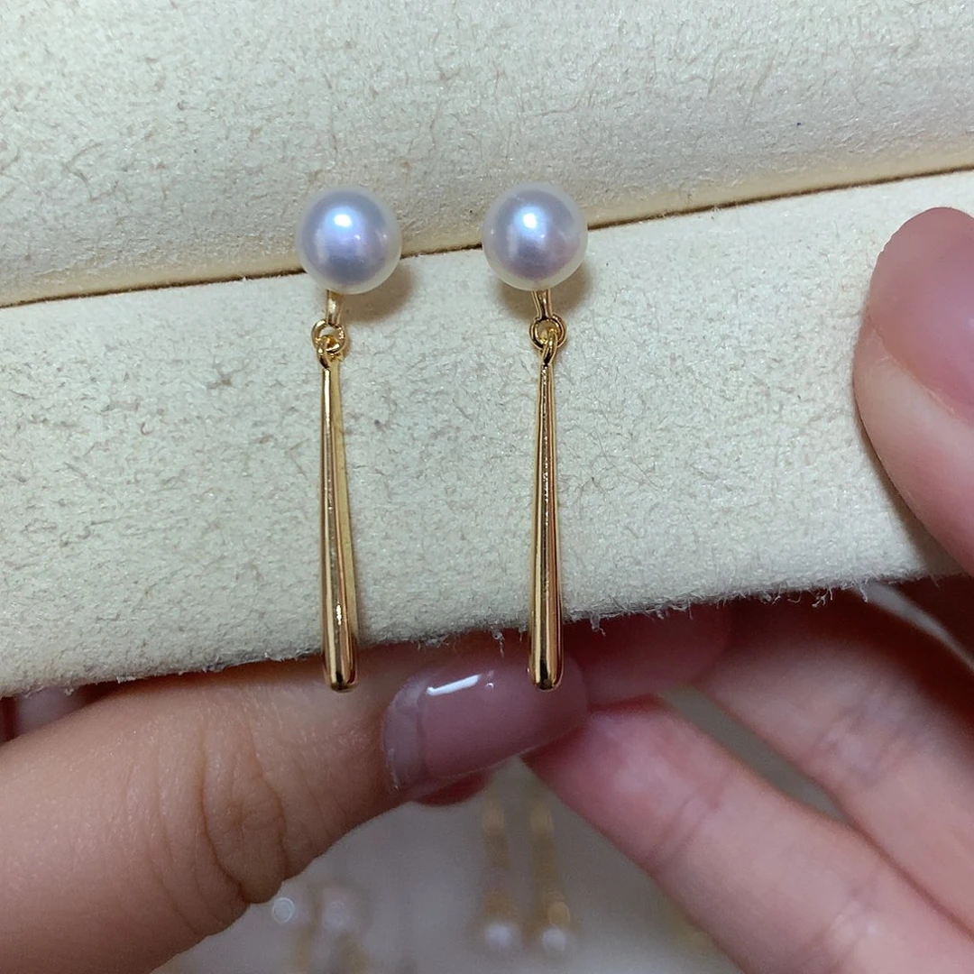 淡水珍珠耳饰合金