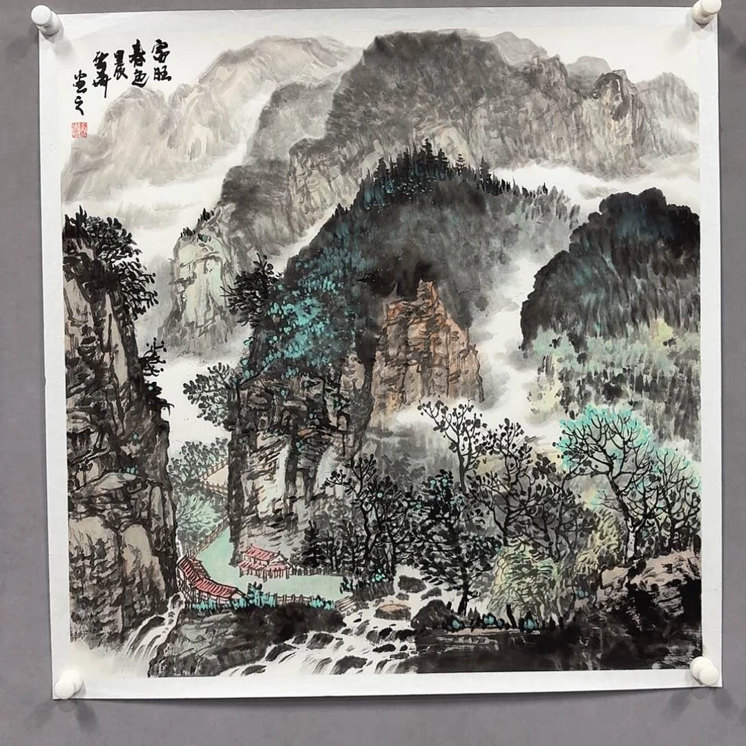 国画亲笔手绘放心去藏